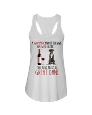 She Also Needs - Great Dane Ladies Flowy Tank tile