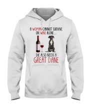 She Also Needs - Great Dane Hooded Sweatshirt tile