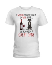 She Also Needs - Great Dane Ladies T-Shirt tile