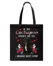 Either - BLACK Cockapoo Tote Bag tile