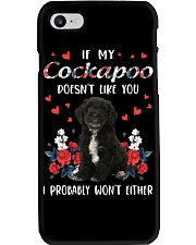 Either - BLACK Cockapoo Phone Case tile
