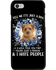 Hate People - Norfolk Terrier Phone Case tile