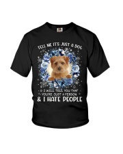 Hate People - Norfolk Terrier Youth T-Shirt tile