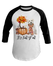 It is Fall - Maltese Baseball Tee tile