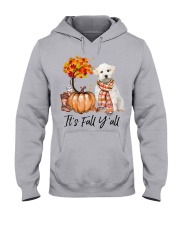 It is Fall - Maltese Hooded Sweatshirt front
