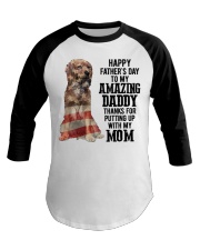 Father Day - Mutt Dog Baseball Tee tile