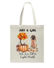 Fall And - English Mastiff v2 Tote Bag tile
