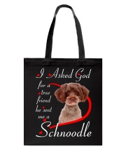 He Sent - RED Schnoodle Tote Bag tile