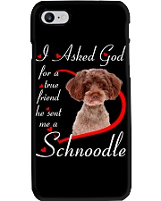 He Sent - RED Schnoodle Phone Case tile