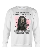 First Time - Afghan Hound Crewneck Sweatshirt tile