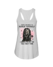 First Time - Afghan Hound Ladies Flowy Tank tile