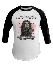 First Time - Afghan Hound Baseball Tee tile
