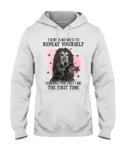 First Time - Afghan Hound Hooded Sweatshirt tile