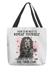 First Time - Afghan Hound All-Over Tote tile