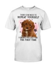 First Time - RED Cockapoo Premium Fit Mens Tee tile