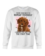First Time - RED Cockapoo Crewneck Sweatshirt tile