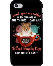 Give Me Coffee - Shetland Sheepdog 2 Phone Case tile
