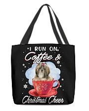 Xmas Coffee - Shih Tzu 1 All-Over Tote tile