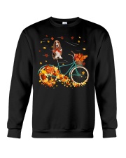 Autumn Bike - Basset Hound Crewneck Sweatshirt tile