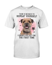 First Time - Border Terrier Classic T-Shirt front