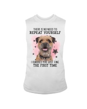 First Time - Border Terrier Sleeveless Tee tile