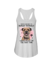 First Time - Border Terrier Ladies Flowy Tank tile