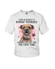 First Time - Border Terrier Youth T-Shirt tile