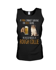 Beer Alone - Rough Collie 1 Unisex Tank tile