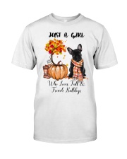 Girl Love Fall And - French Bulldog 1 Classic T-Shirt tile