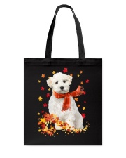 Autumn Leaves Scraf - Maltese Tote Bag tile