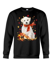 Autumn Leaves Scraf - Maltese Crewneck Sweatshirt tile