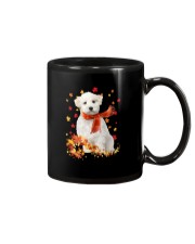 Autumn Leaves Scraf - Maltese Mug tile