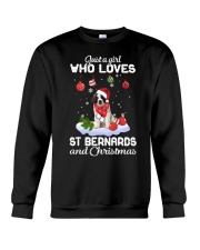 Just A Girl - St Bernard Crewneck Sweatshirt tile