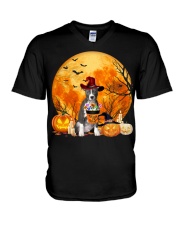 Moon Candy - Blue Nose Pitbull V-Neck T-Shirt tile