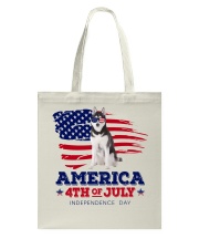 American 4th july - Husky Dog Tote Bag tile