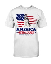 American 4th july - Husky Dog Classic T-Shirt front