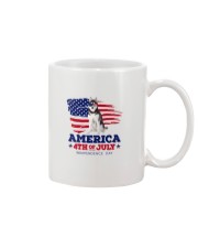 American 4th july - Husky Dog Mug tile