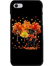 Fall Forest - Black Labrador 2 Phone Case tile