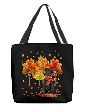 Fall Forest - Black Labrador 2 All-Over Tote tile