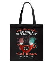 Give Me Coffee - BLACK Cat Tote Bag tile