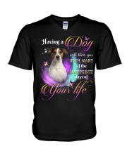 Happiest - Jack Russell Terrier 1 V-Neck T-Shirt tile