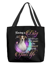 Happiest - Jack Russell Terrier 1 All-Over Tote tile