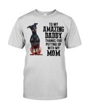 Amazing Daddy - Min Pin Premium Fit Mens Tee tile