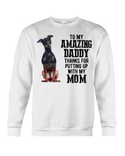 Amazing Daddy - Min Pin Crewneck Sweatshirt tile