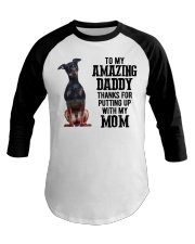 Amazing Daddy - Min Pin Baseball Tee tile