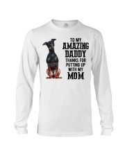 Amazing Daddy - Min Pin Long Sleeve Tee tile