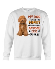 Perfect - RED Labradoodle Crewneck Sweatshirt tile