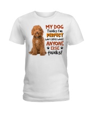 Perfect - RED Labradoodle Ladies T-Shirt tile