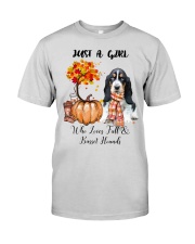 Fall And - Basset Hound Premium Fit Mens Tee tile