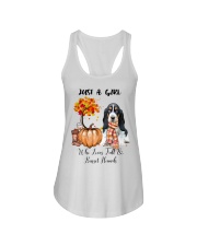 Fall And - Basset Hound Ladies Flowy Tank tile